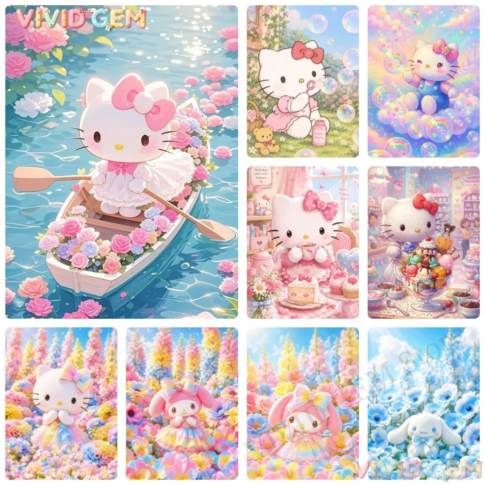 Photo Mosaic Print - Pintura com diamantes VIVID GEM, tema