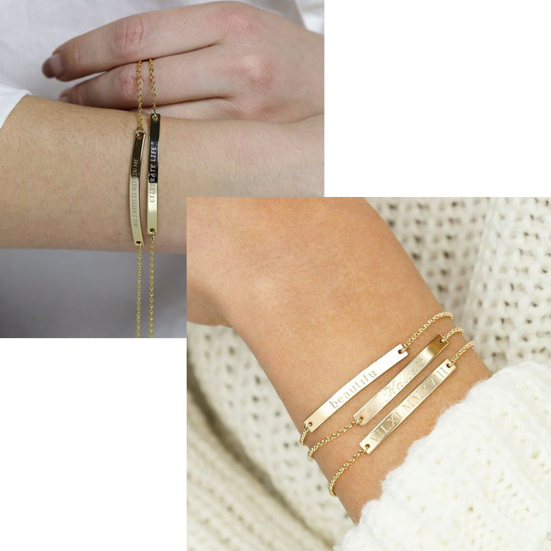 Pulseiras de barra de identifi - Coordinates Bracelet avaliação e preço