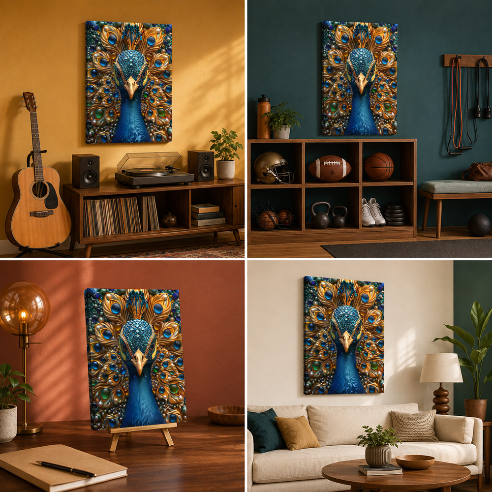Impressão em tela com moldura  - Photo Mosaic Print avaliação e preço