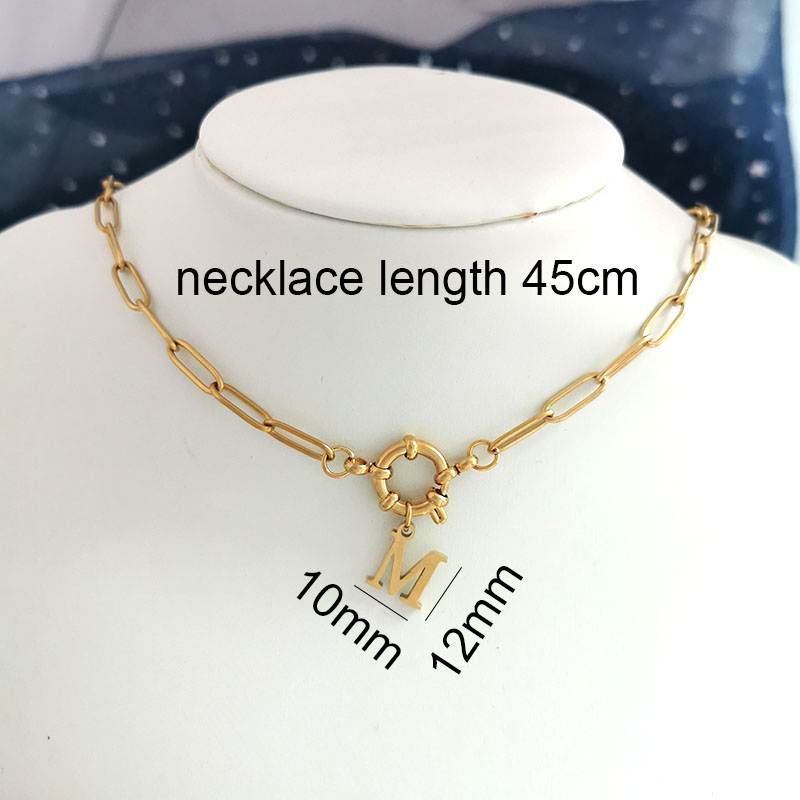 Qmhje inicial charme letras co - Birth Flower Necklace avaliação e preço