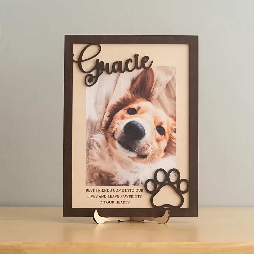 Porta-Retrato de Madeira Perso - Pet Portrait Custom avaliação e preço
