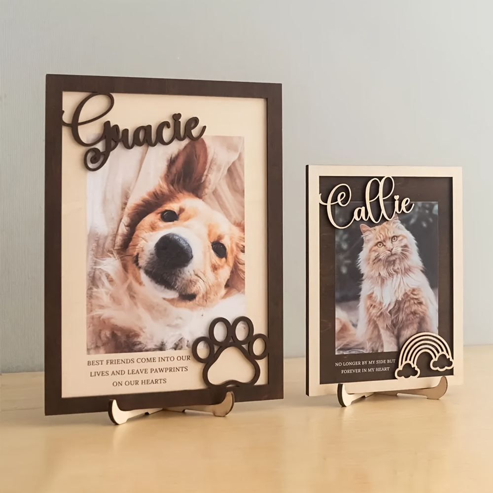 Porta-Retrato de Madeira Perso - Pet Portrait Custom avaliação e preço