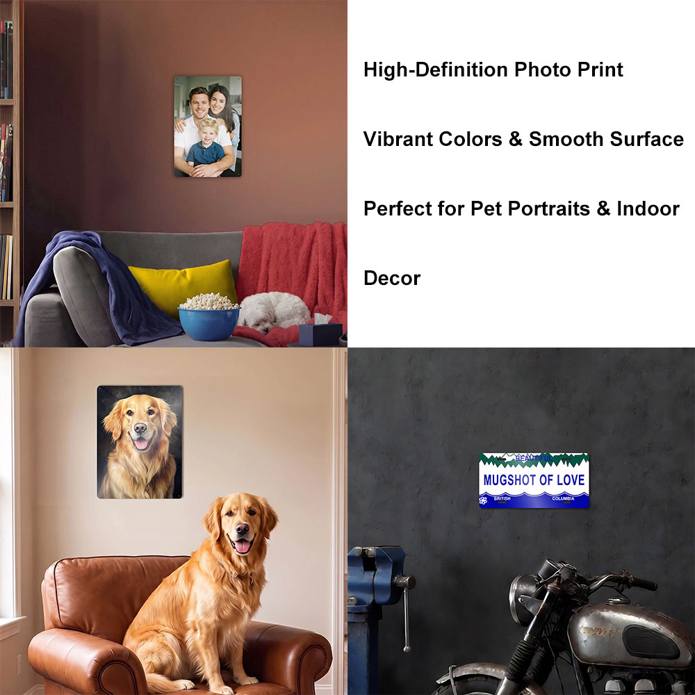 Placa de Alumínio Personalizad - Pet Portrait Custom avaliação e preço