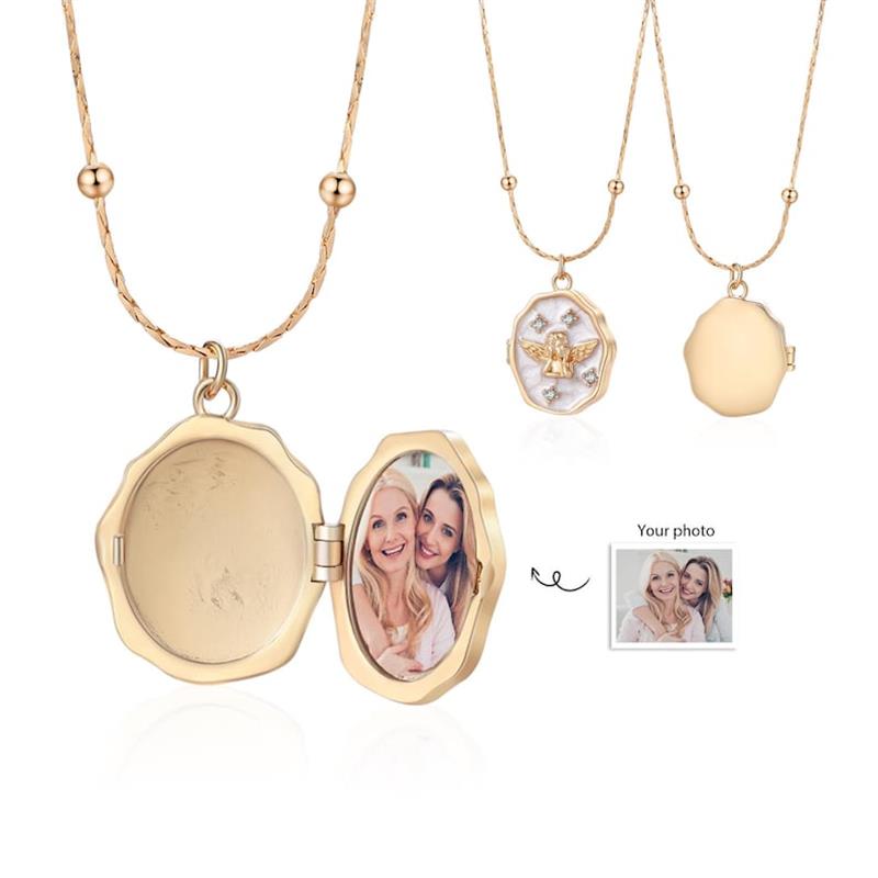 Colar Medalhão Anjo Personaliz - Birth Flower Necklace avaliação e preço