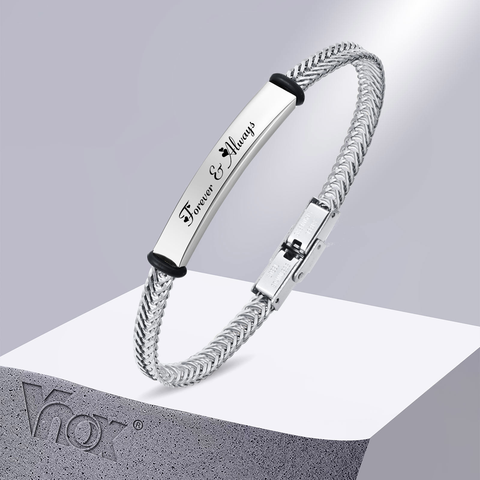 Pulseiras personalizadas Vnox  - Coordinates Bracelet avaliação e preço