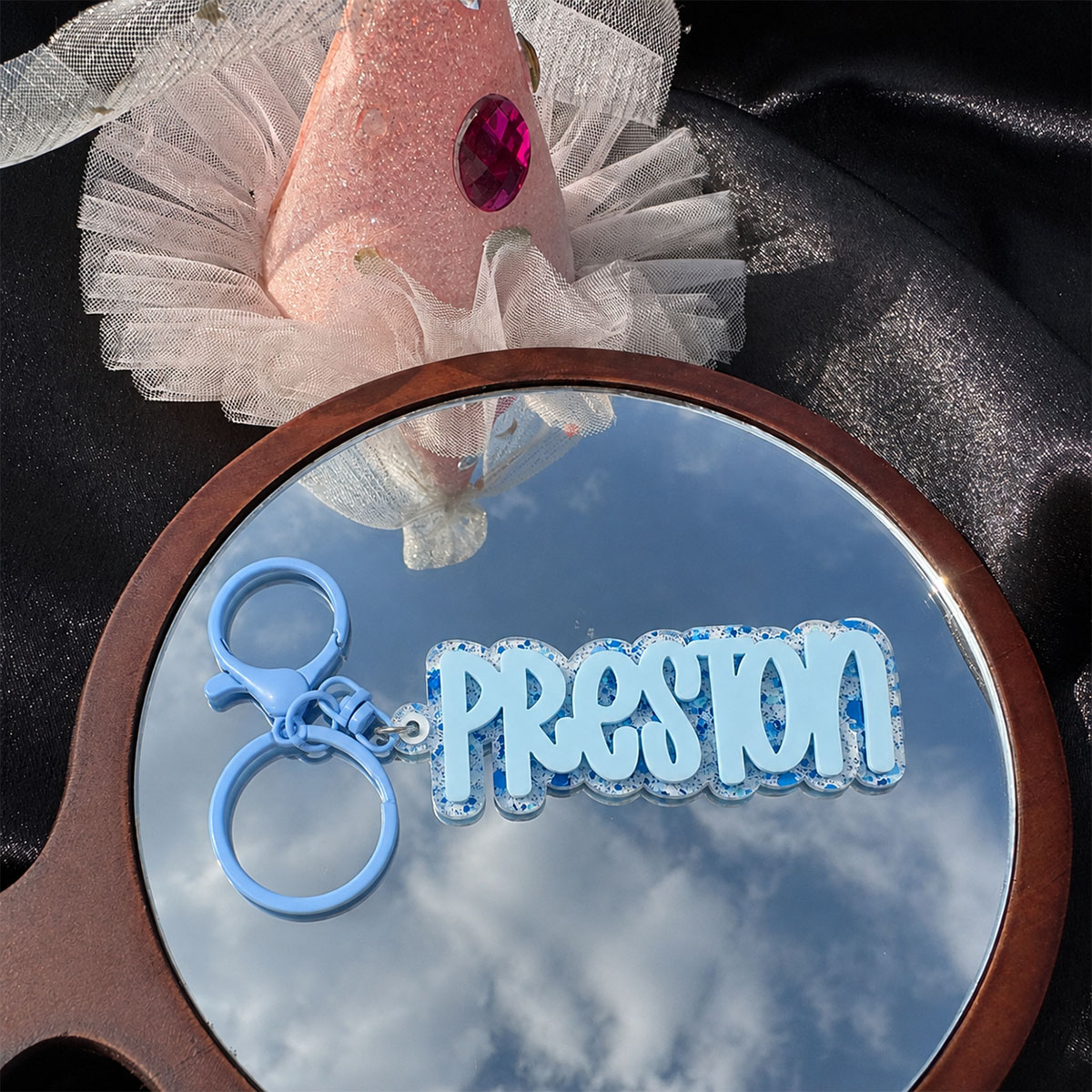 Chaveiro de Acrílico Personali - Initial Ring Custom avaliação e preço
